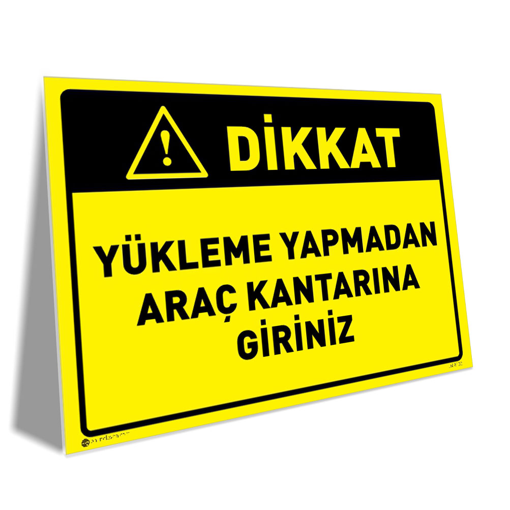 Yükleme Yapmadan Araç Kantarına Giriniz Yükleme Yapmadan Araç Kantarına Giriniz