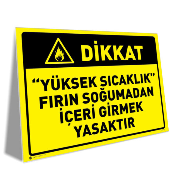 Yüksek Sıcaklık Fırın Soğumadan İçeri Girmek Yasaktır