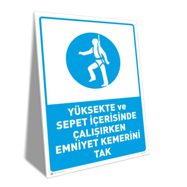 Yüksekte ve Sepet İçerisinde Çalışırken Emniyet Kemerini Tak