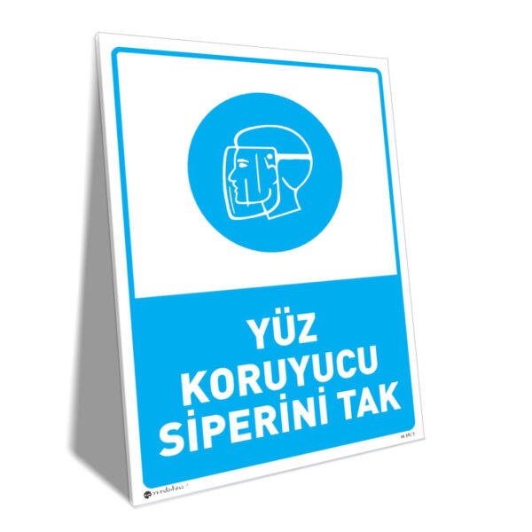 Yüz Koruyucu Siperini Tak Yüz Koruyucu Siperini Tak