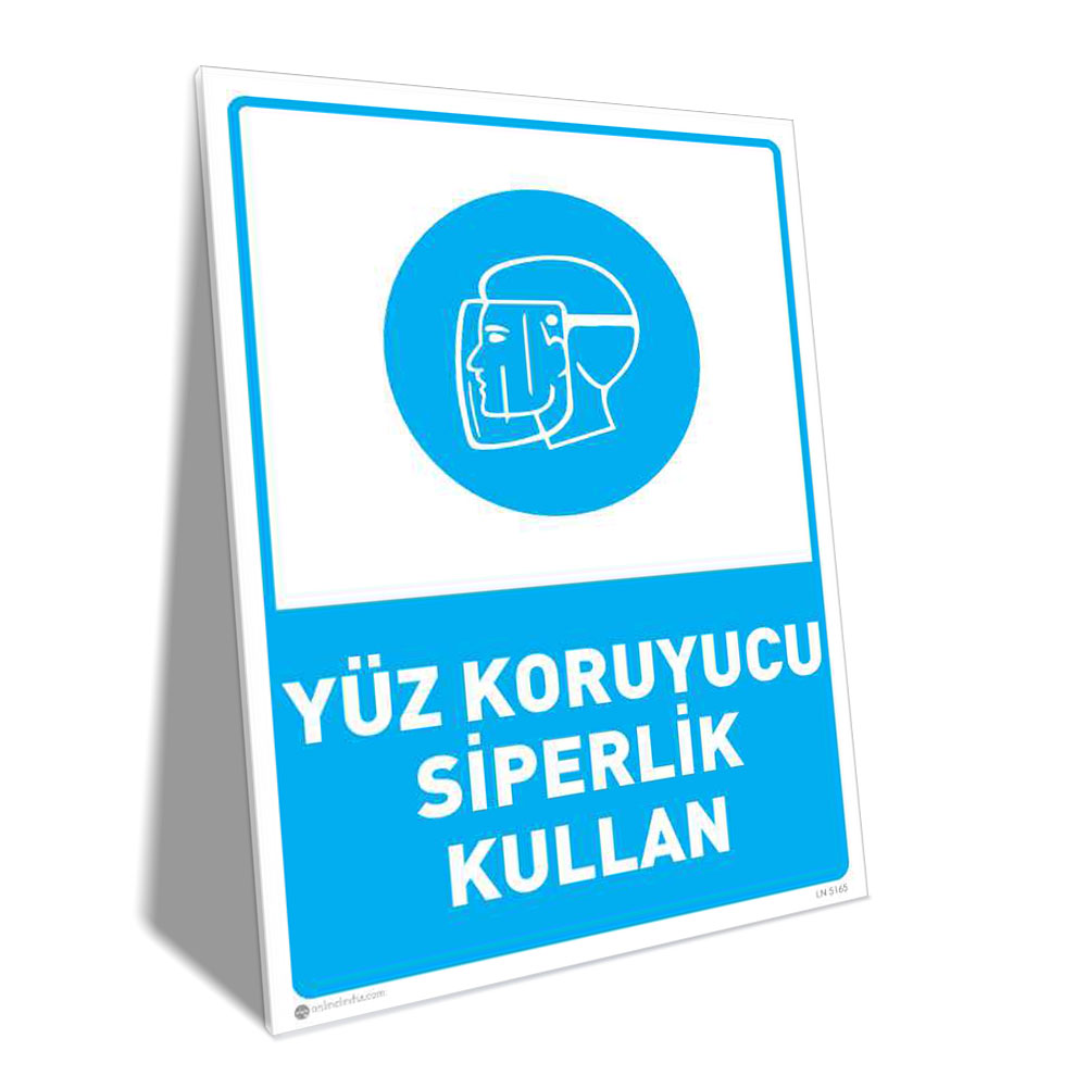 Yüz Koruyucu Siperlik Kullan Yüz Koruyucu Siperlik Kullan