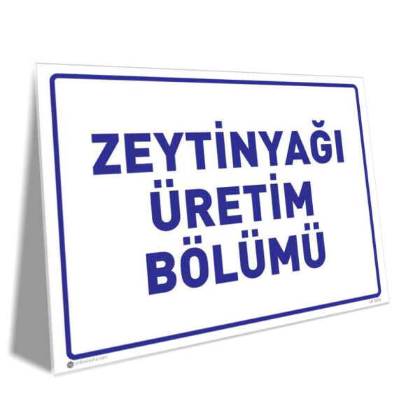 Zeytinyağı Üretim Bölümü
