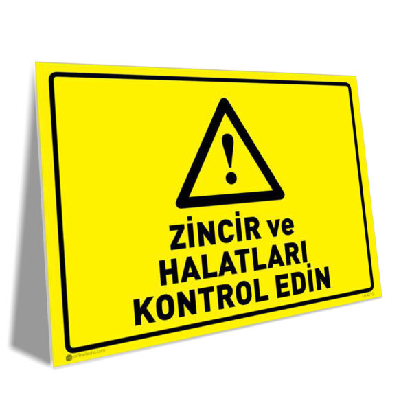 Zincir ve Halatları Kontrol Edin