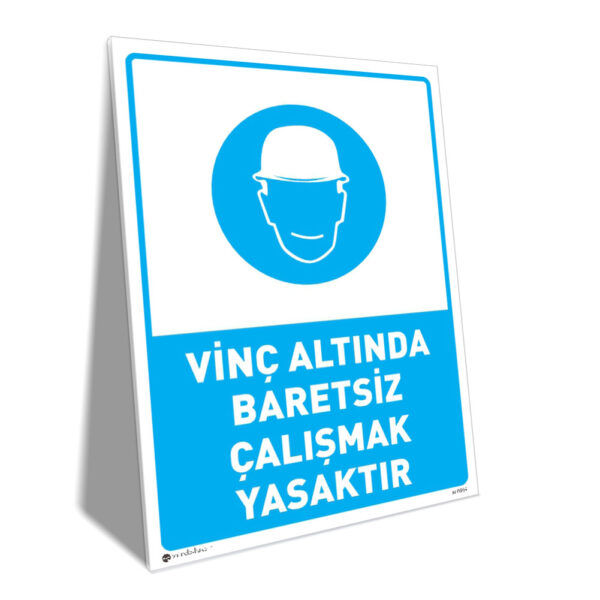 Vinç Altında Baretsiz Çalışmak Yasaktır