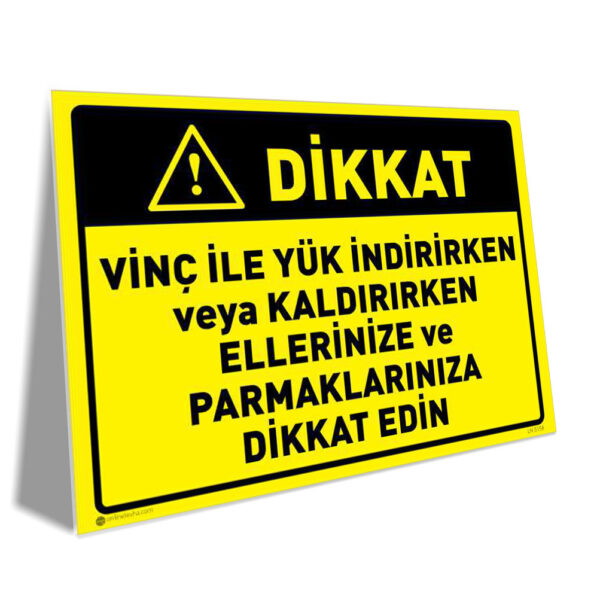 Vinçle Yük İndirirken Parmaklarınıza ve Ellerinize Dikkat Edin