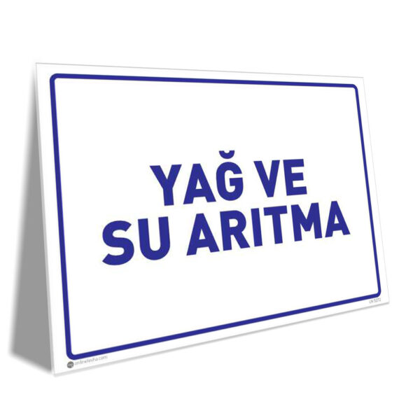 Yağ ve Su Arıtma Ünitesi Bilgilendirme