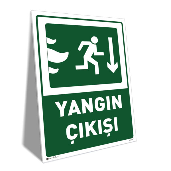 Yangın Çıkışı Sağ Alt Yönlendirme