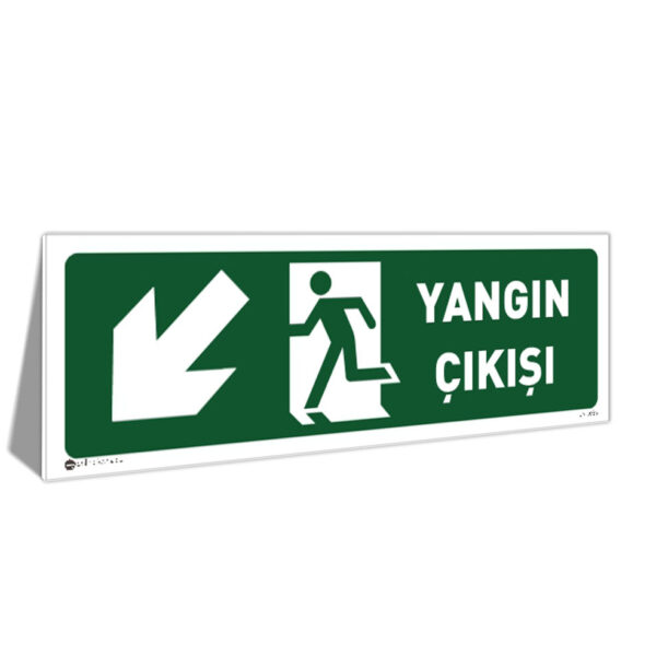 Yangın Çıkışı Sol Aşağı