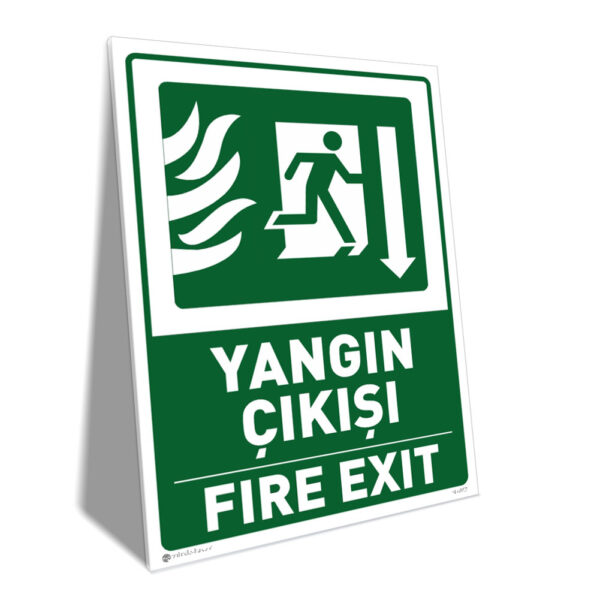 Yangın Çıkışı / Fire Exit Down Right (Sağ Aşağı)
