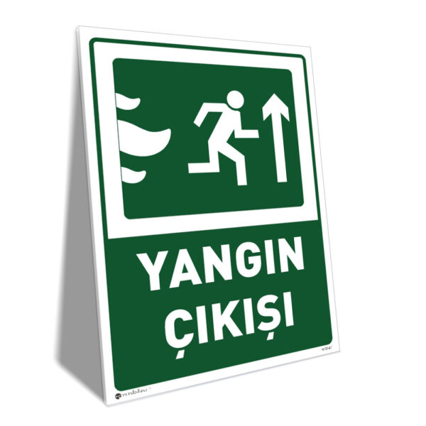 Yangın Çıkışı Sağ Üst Yönlendirme