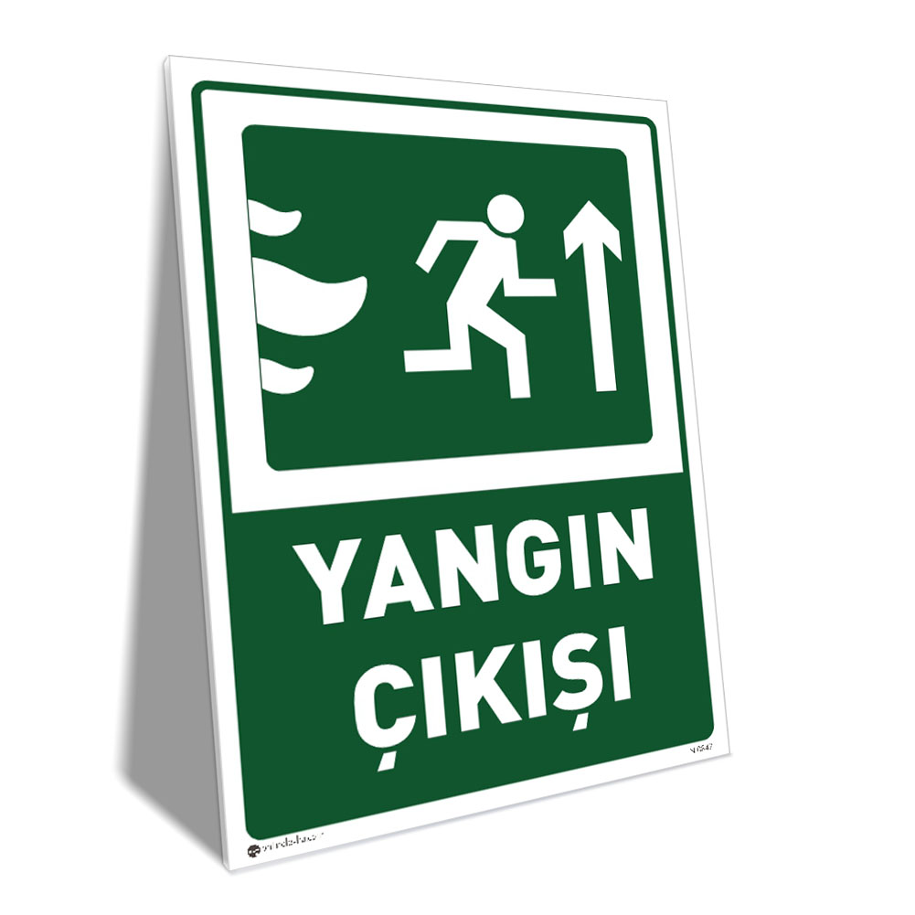 Yangın Çıkışı Sağ Üst Yönlendirme Yangın Çıkışı Sağ Üst Yönlendirme