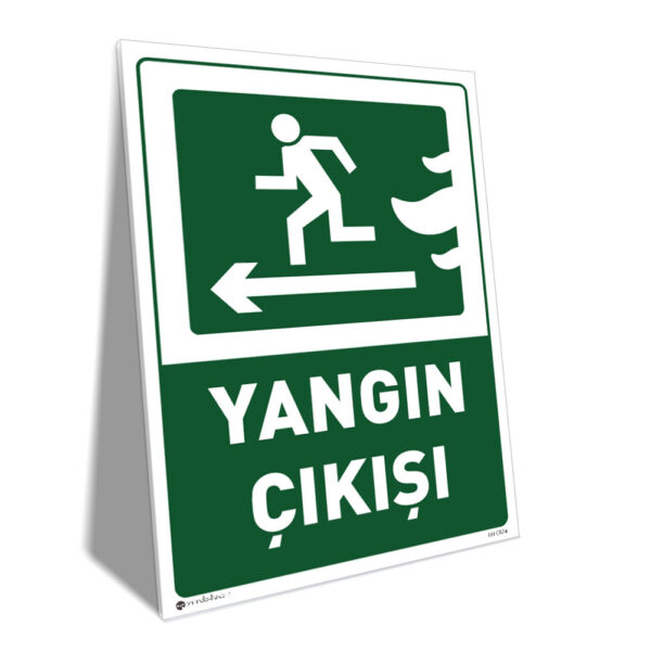 Yangın Çıkışı Sol Yönlendirme