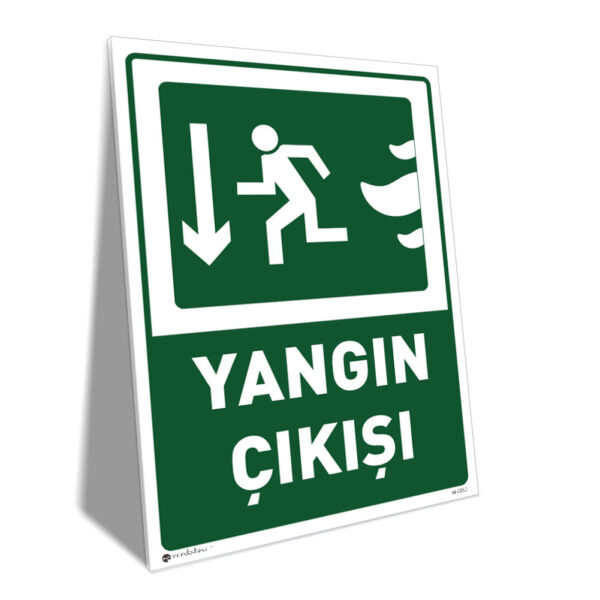 Yangın Çıkışı Sol Alt Yönlendirme