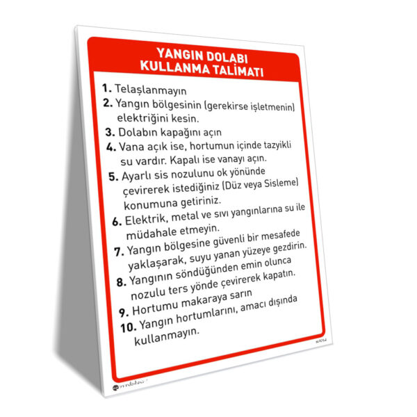 Yangın Dolabı Kullanma Talimatı