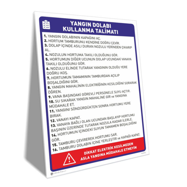 Yangın Dolabı Kullanma Talimatı