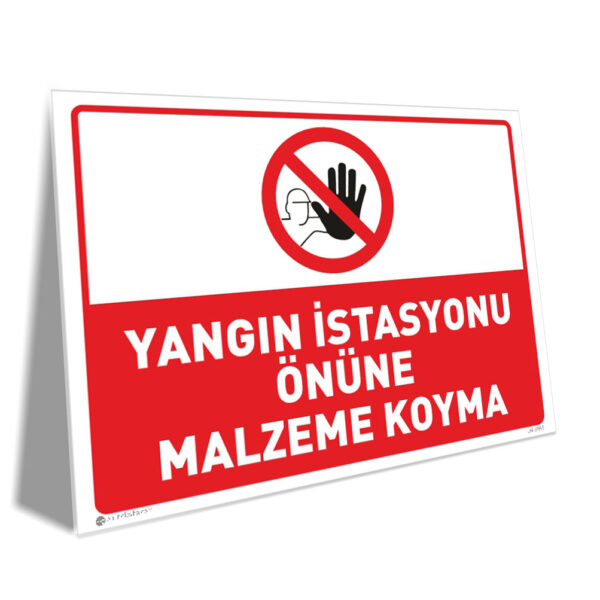 Yangın İstasyonu Önüne Malzeme Koyma