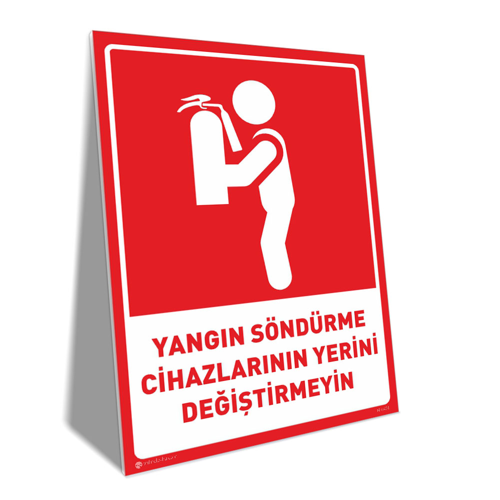 Yangın Söndürücülerinin Yerini Değiştirmeyin Yangın Söndürücülerinin Yerini Değiştirmeyin