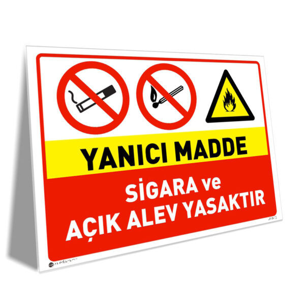 Yanıcı Madde Sigara ve Açık Alev Yasaktır