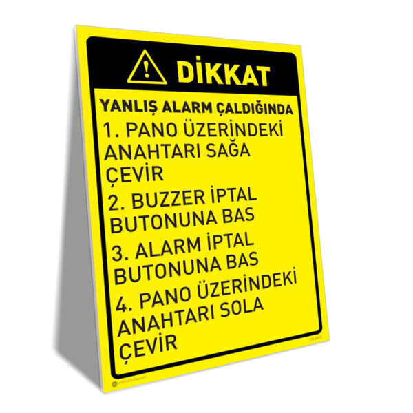 Yanlış Yangın Alarmı Çaldığında İptal Etme Talimatı