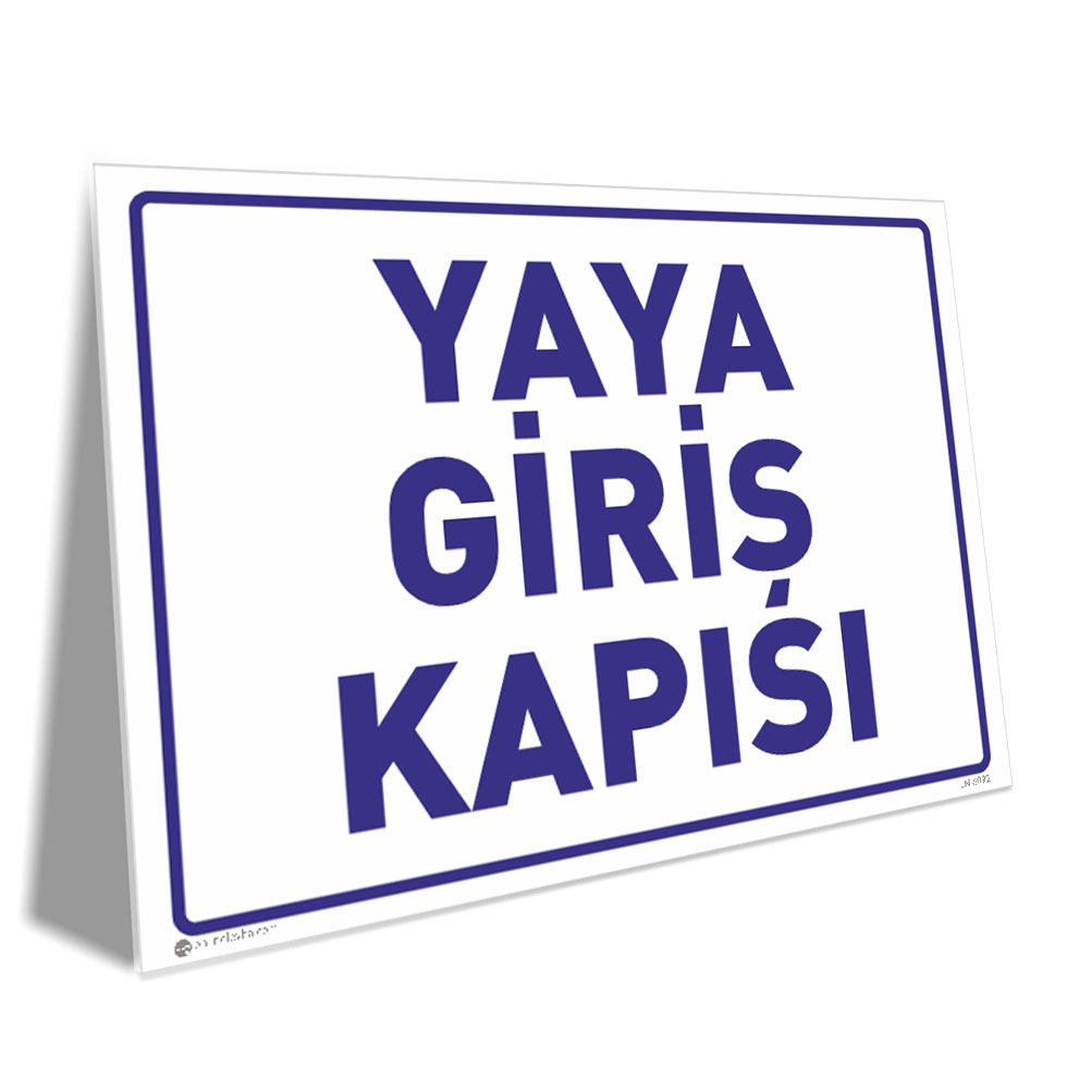 Yaya Giriş Kapısı Yaya Giriş Kapısı