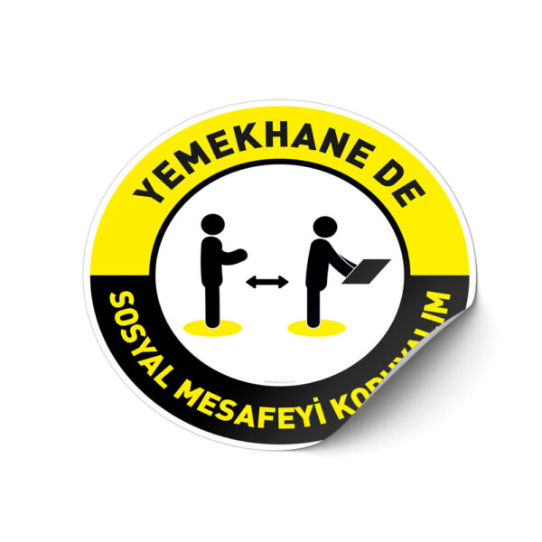 Yemekhanede Sosyal Mesafeyi Koru