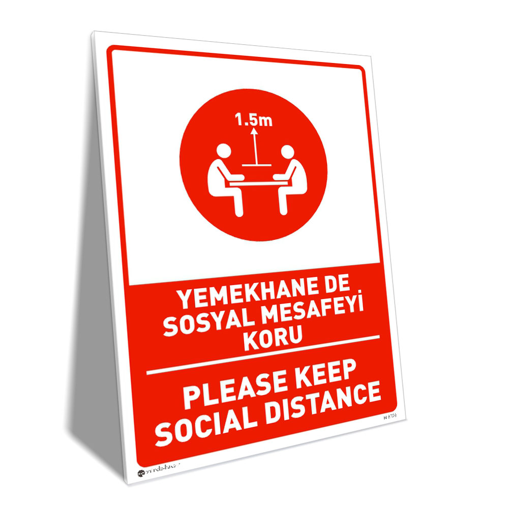 Sosyal Mesafe Uyarı Levhaları Sosyal Mesafe Uyarı Levhaları