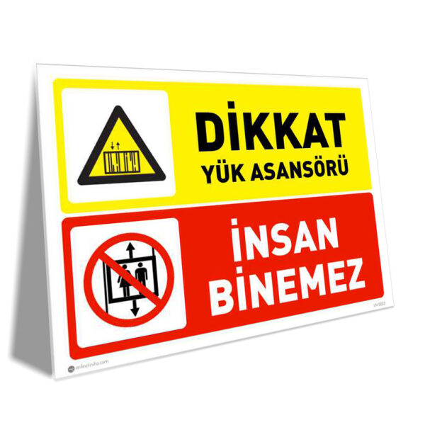 Yük Asansörü İnsan Binemez