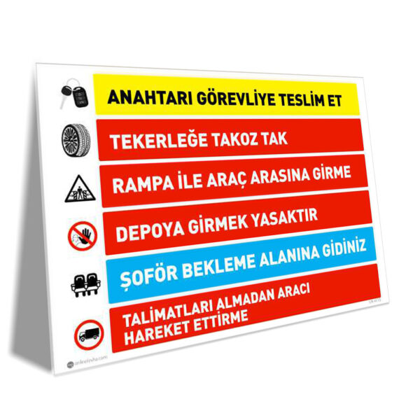 Yükleme Araçları İçin Şoför Talimatı