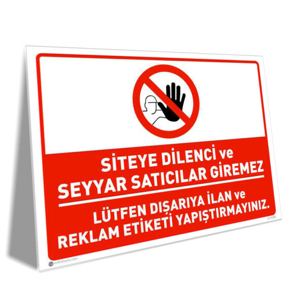 Siteye Dilenci ve Seyyar Satıcılar Giremez