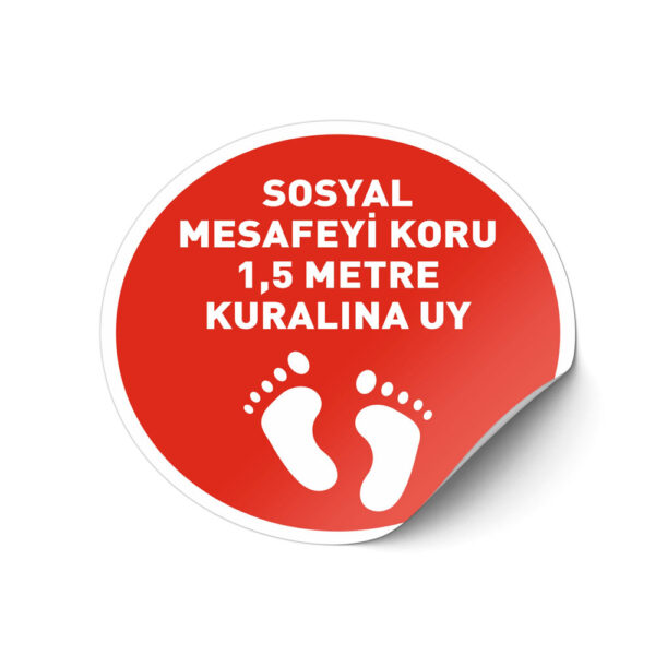 Sosyal Mesafeni Koru 1.5m Kuralına Uy