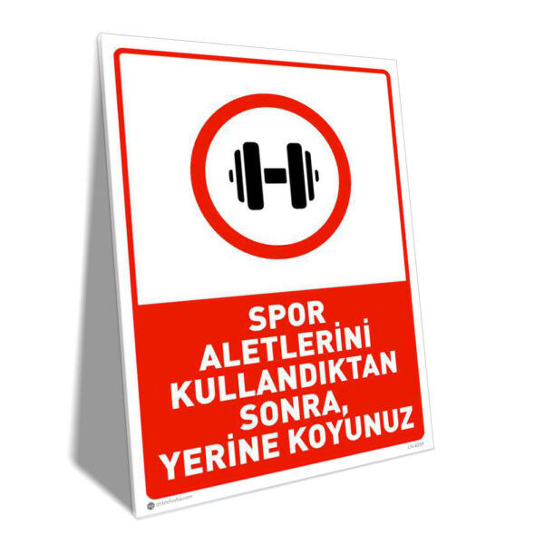 Spor Aletlerini Kullandıktan Sonra Yerine Koyunuz