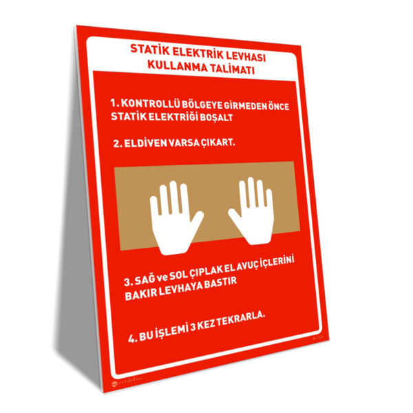 Statik Elektrik Bakır Levha Kullanma Talimatı
