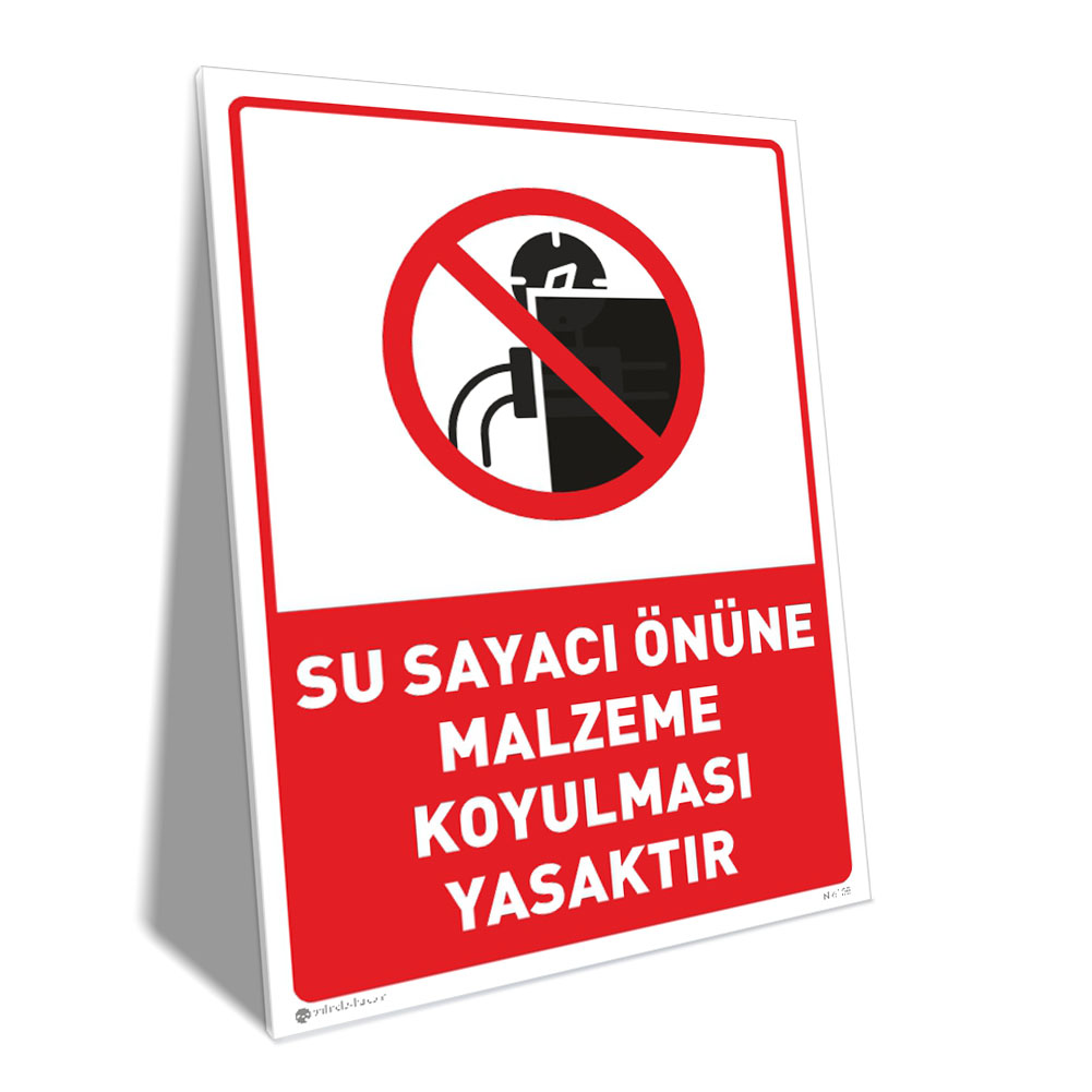 Su Sayacı Önüne Malzeme Koyulması Yasaktır Su Sayacı Önüne Malzeme Koyulması Yasaktır