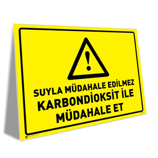 Suyla Müdahale Edilmez / Karbondioksit İle Müdahale Et