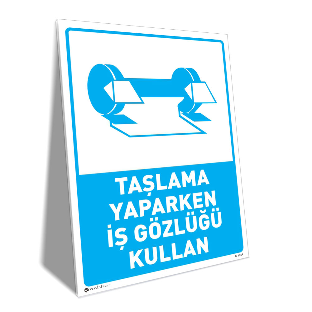 Taşlama Yaparken İş Gözlüğü Kullan Taşlama Yaparken İş Gözlüğü Kullan