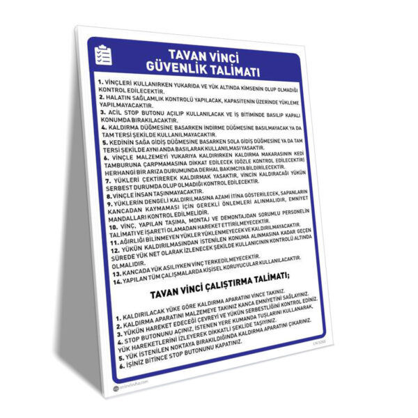 Tava Vinci Güvenlik ve Kullanım Talimatı