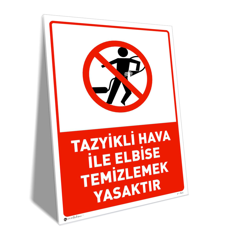 Tazyikli Hava İle Elbise Temizlemek Yasaktır Tazyikli Hava İle Elbise Temizlemek Yasaktır