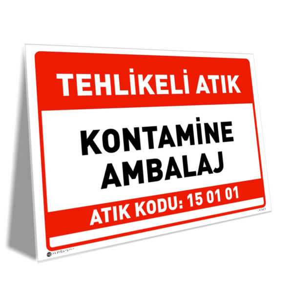 Tehlikeli Atık Kontamine Ambalaj Atık Kodu (15 01 01)