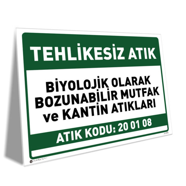 Tehlikesiz Biyolojik Olarak Bozulabilir Mutfak ve Kantin Atıkları