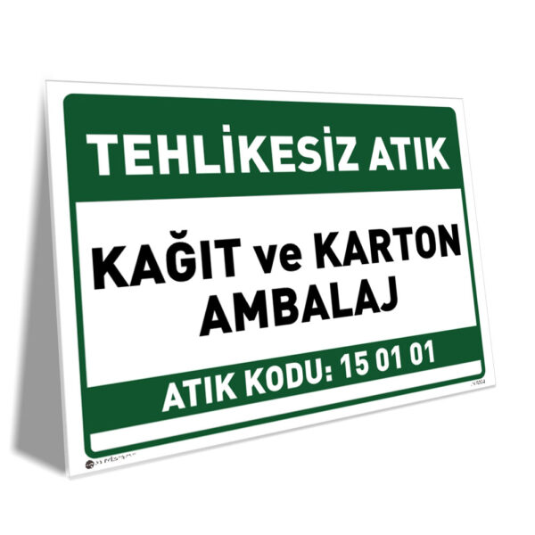 Tehlikesiz Kağıt ve Karton Ambalaj Atık