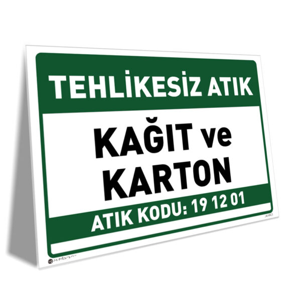 Tehlikesiz Kağıt ve Karton Atık
