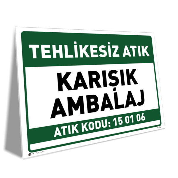 Tehlikesiz Karışık Ambalaj Atık