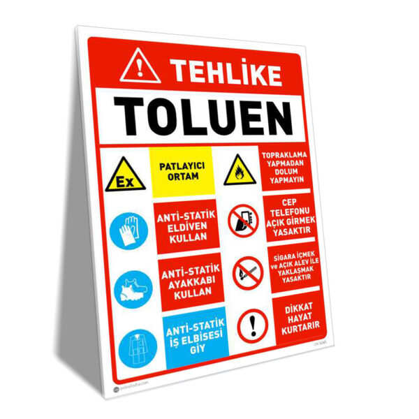 Toluen: Statik Ekipman Kullan, Topraklama Yap, Açık Alev-Ateş İle Yaklaşma
