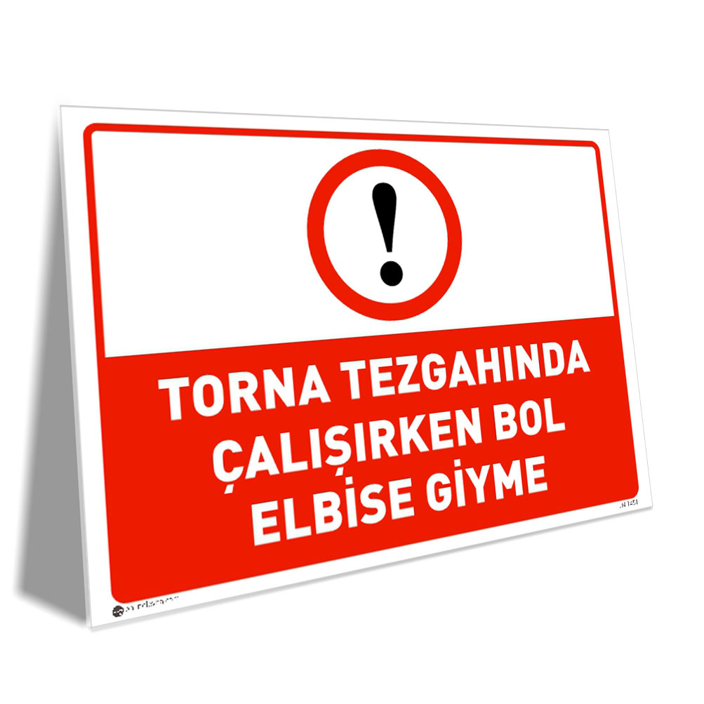 Torna Tezgahında Çalışırken Bol Giyme Torna Tezgahında Çalışırken Bol Giyme
