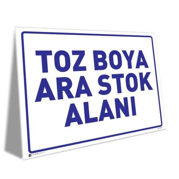 Toz Boya Ara Stok Alanı