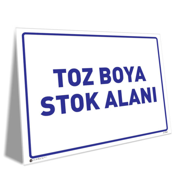 Toz Boya Stok Alanı