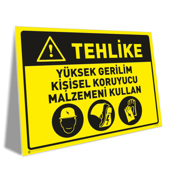 Yüksek Gerilim Kişisel Koruyucu Malzemeni Kullan