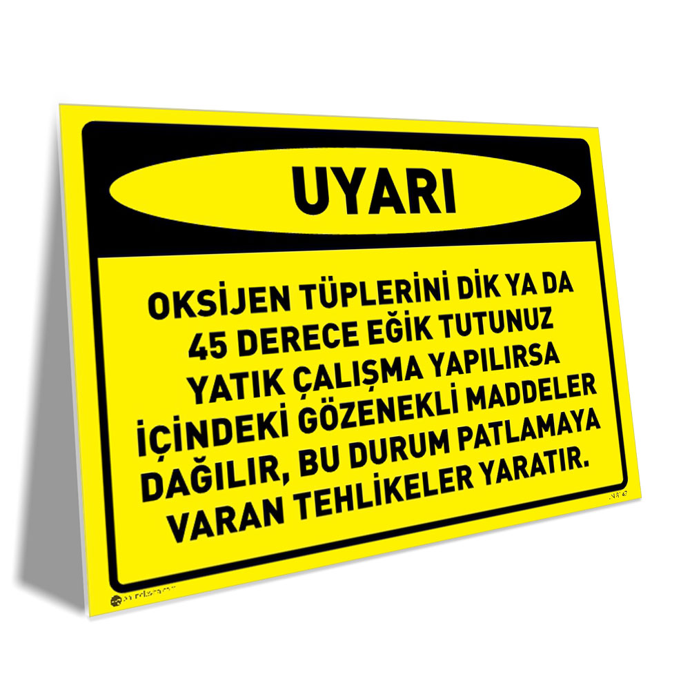 Oksijen Tüplerini Dik Tutunuz Oksijen Tüplerini Dik Tutunuz