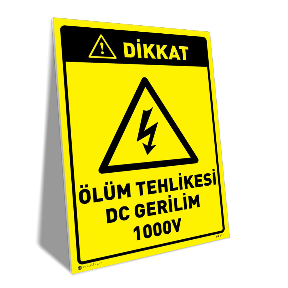 Ölüm Tehlikesi DC Gerilim 1000V Ölüm Tehlikesi DC Gerilim 1000V