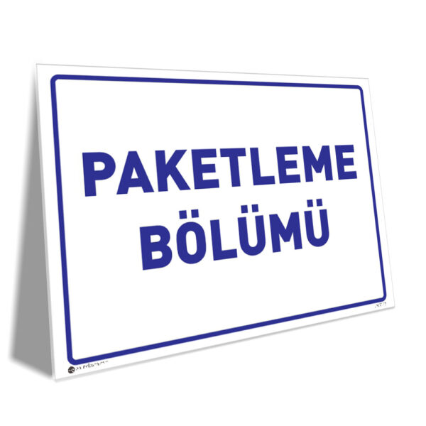 Paketleme Bölümü